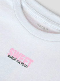 NAME IT T-shirt Dossa Bright White Cherry